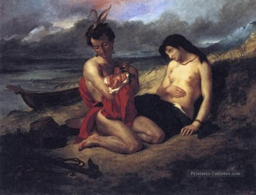  romantique Peintre - Le Natchez romantique Eugène Delacroix